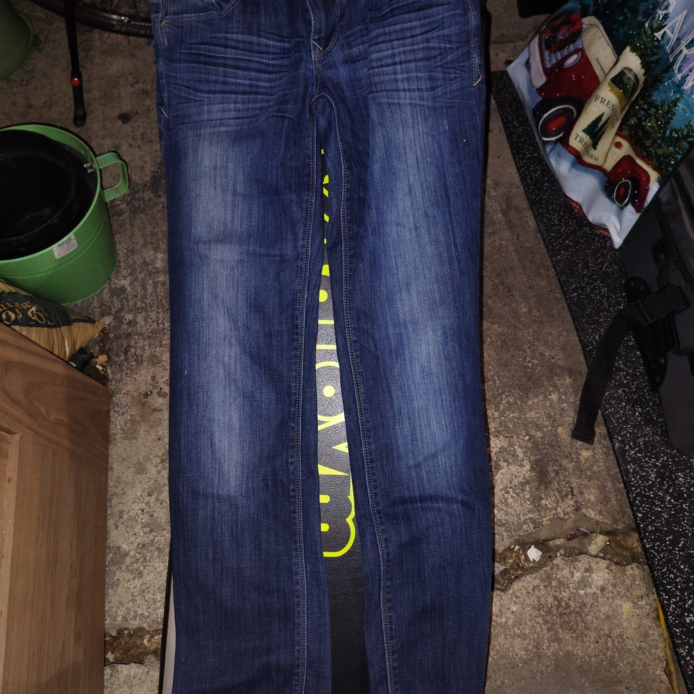 Express Women's Skinny Jeans - Dark Blue